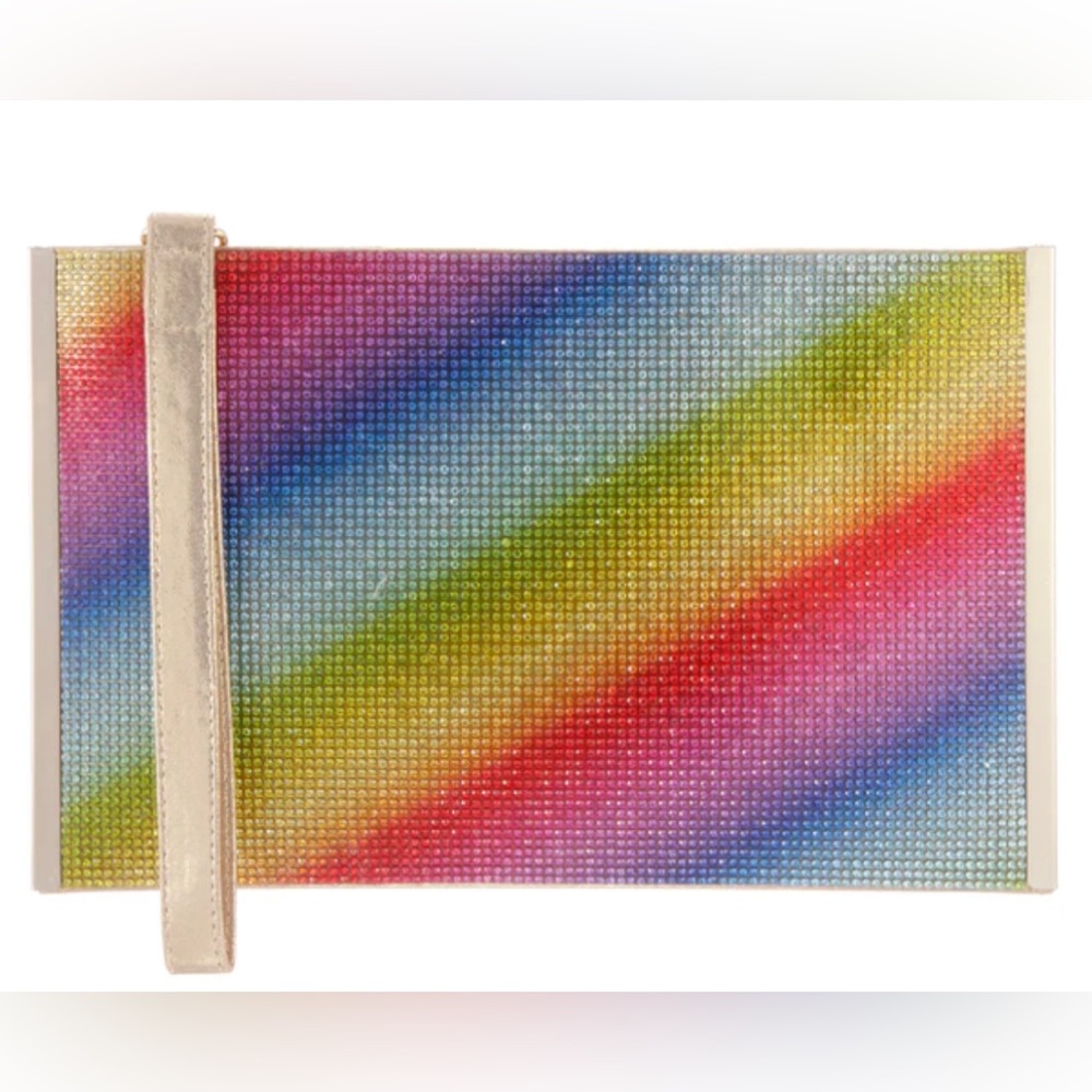 NINA ‘Divine’ 🆕 RAINBOW-CRYSTALS/REFLECTIVE SUEDETTE.